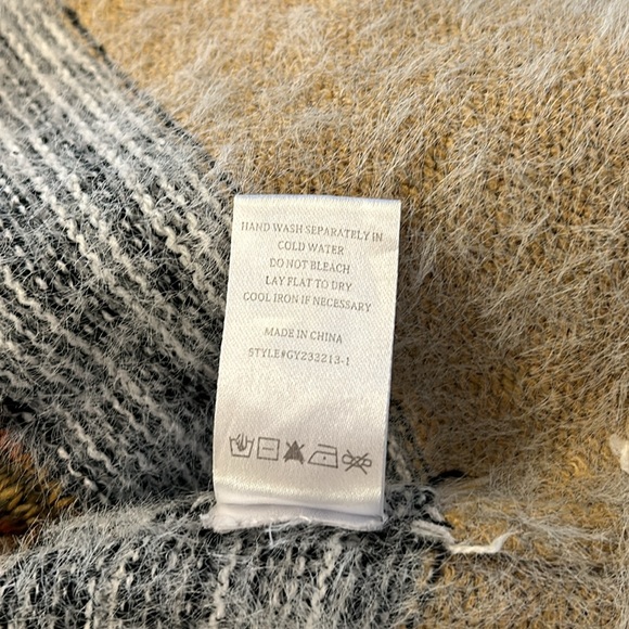 FATE Siana Stitch Detailed Hooded Open Cardigan Sweater size Large - Picture 6 of 8